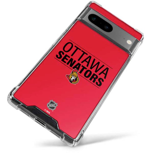 NHL Ottawa Senators Lineup Google Pixel 7a Clear Case